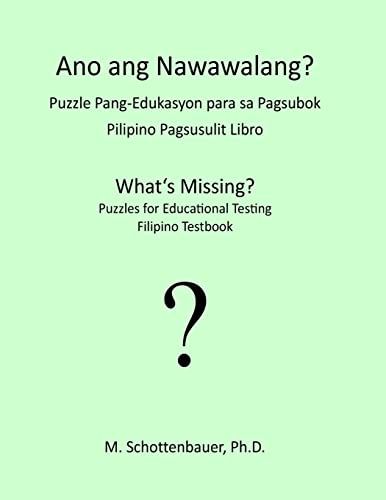 What's Missing? Puzzles for Educational Testing: Filipino Testbook