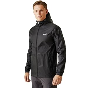 Regatta Heren Pack It Waterdichte Jas, Black