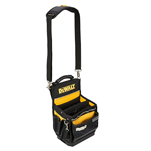 DEWALT Tool Bag, Easy Access Small Tool Pouch with Hard Bottom and Carrying Strap (DWST17624)