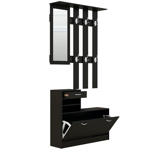 HOMCOM Juego de Muebles de Entrada Modernos