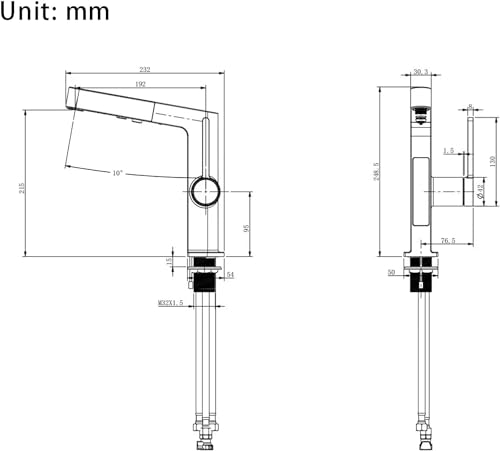 Mitigeur de lavabo à poignée unique pour éliminer les risques de brûlure - 8