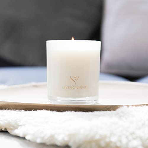 Living Light Peony Rose10.6Oz/ 60Hrs Luxury Soy Candle Highly Fragranced Home Décor Glass Jar #TOP4