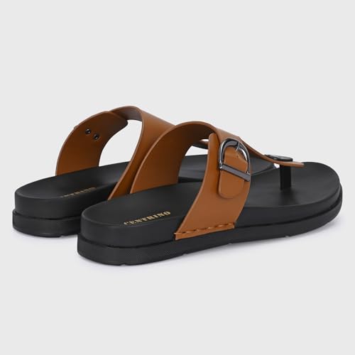 Image of Centrino Men's Cushion Sliders /Slippers | PU Padding on The Footbed | Bounce Back Technology | Comfortable & Lightweight | Waterproof & Everyday Flip Flops for Gents (7328)