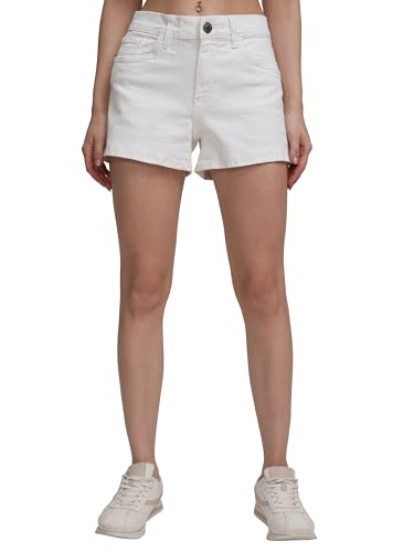 Image of Tokyo Talkies Women's Regular Fit Denim Shorts | Stretchable Shorts