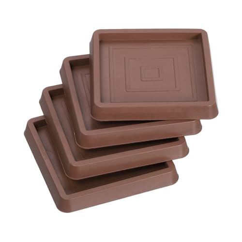 uxcell Chair Leg Floor Protectors, 4Pcs 2.5", Rubber Square Non-Slip Furniture Pads