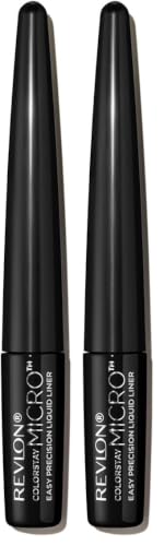 Image of REVLON Colorstay Micro Easyprecision Liquid Liner, 24HRS, Waterproof, Smudge-proof, Extreme Precision longwear liquid that is easy to use and easy to remove, Blackout (301) (Pack of 2)