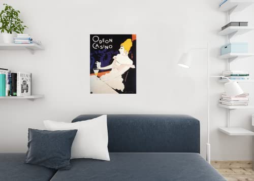 Odeon Casino Vintage French Vintage Illustration Art Deco Liquor Vintage French Wall Art Nouveau Booze Poster Print French Advertising Vintage Art Prints Cool Wall Decor Art Print Poster 24X36 #TOP5