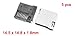 uxcell 5 Pcs Spring Loaded Push/Push Micro SD Memory Card Socket Slot