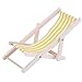Ruluti Puppen Hauszubehör 1:12 Miniatur Holz Strandstuhl Chaise Longue Deck Stuhl Mini Möbel Zubehör Für Puppenhaus Garten Zubehör