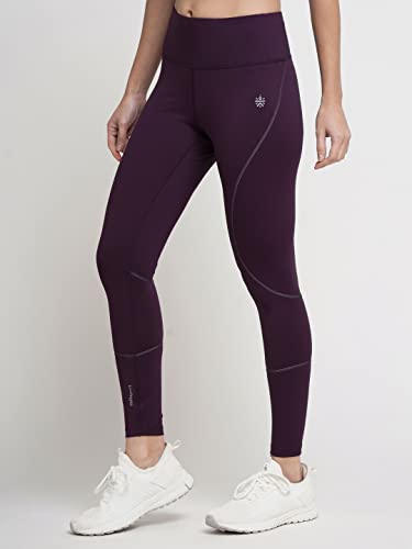 Image of CULT Women's Solid Polyester 4-Way Stretch, AbsoluteFit Training Tights, Moisture-Wicking, Leggings for Sports, Gym, Active Wear