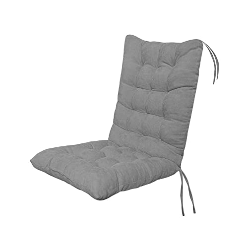 Morbuy Cojín para Tumbona de Jardín, Suave y Cómodo Cojín Reclinable Colchoneta Tumbona Exterior Ideal para Tumbonas, Sillas y Hamacas (Gris,45x100cm)