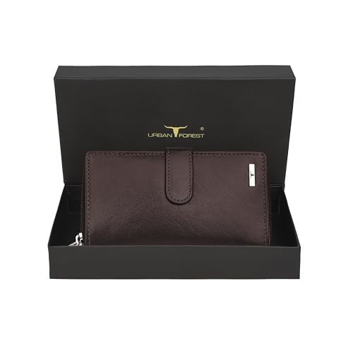 Image of URBAN FOREST Stella Aniline Brown Leather Wallet for Women