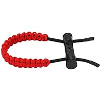 Sangle Poignet Tir à L'arc Composé – Paracorde Tressée + Cuir – Bleu, Rouge, Noir – Neuf