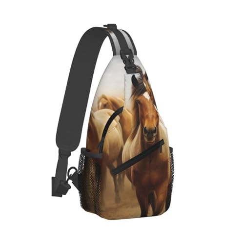 Bolso Cruzado Many Horses para Hombre y Mujer miniatura 2