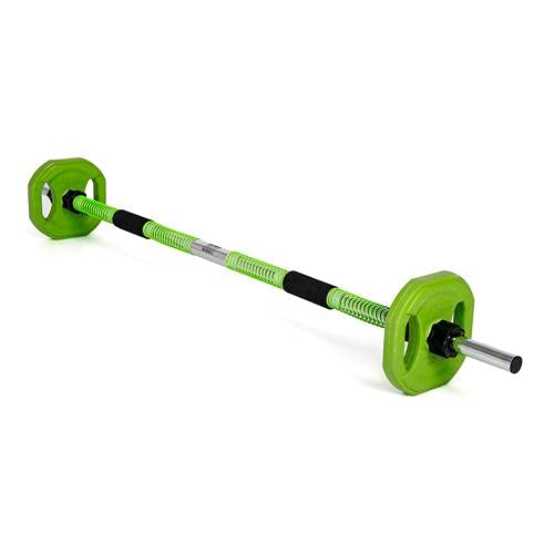 LebertStrength Training Spring Resistance Fitness SRT Barbell with Collars