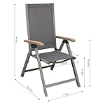 Dehner Klappstuhl Colmar Aluminium Anthrazit