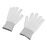 Doppelpack leuchtende LED-Handschuhe, leuchtendes Stoffskelett-Zubehör für Tanzpartys, Halloween-Events und Kinderunterhaltung (XL)