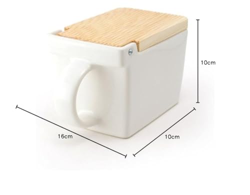 ZERO JAPAN Salt Box - White - 15oz / 420ml Made in Japan