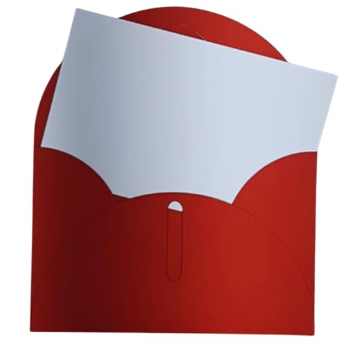 Envelope Visita Vermelho 11,5x7,5 Cm 180g + Cartão 100 Un