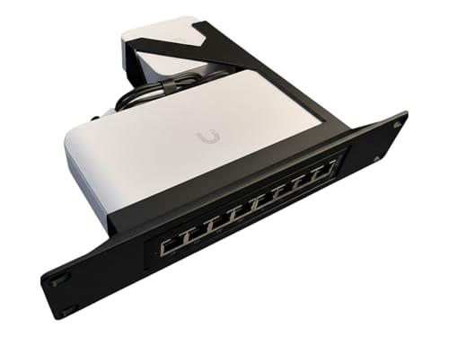 Support réseau 10" UniFi Lite 8 PoE rack de brassage Ubiquiti USW-LITE-8-POE 52W noir