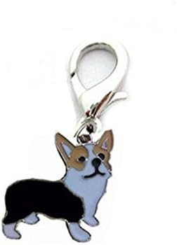 Anboo Pet Dogs Collar Charms Necklace Pendant ID Tag Disc Disk Pet Identification Tags (Corgi)