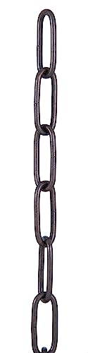 Image of B&P Lamp Antique Bronze 6 Gauge Straight Sided Oval Chain
