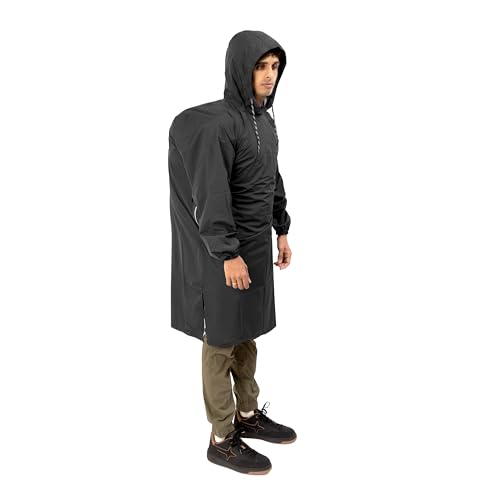 Image of TRIPOLE Rain Poncho for Men & Women | Waterproof Lightweight TPU Coated Nylon Unisex Poncho | For Travel, Trekking & Hiking | 30L Backpack Compatible