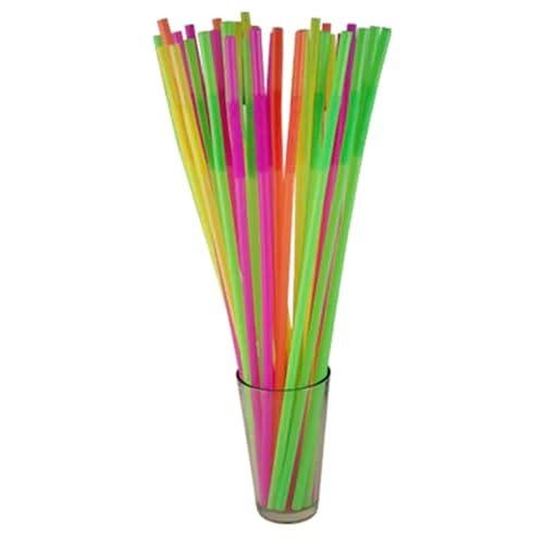 BarConic® Mammoth Pitillos Flexibles Neon 17 pulg. Pack 200 miniatura 1