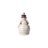 Hochwertige Qualität: Der Schneemann besteht aus Hartporzellan, welches auch nach Jahren nichts von seinem Glanz verliert