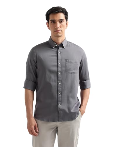 Image of Arrow Striped Slim Fit Mens Casual Shirts - 100% Cotton, Breathable & Comfortable, Full Sleeves Shirts for Men