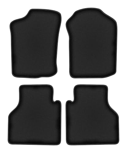 Tapis de sol velours Citroën BX anti-glisse lot de 4 pièces noires d'époque 1982