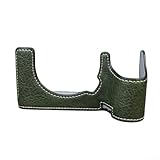 Snugawarm Halbkameratasche für Sony Alpha 7 IV A7 IV A7S III A1 ILCE-7V PU Leder Schutzhülle Schnell Batteriefach Kompaktkameratasche (grün)