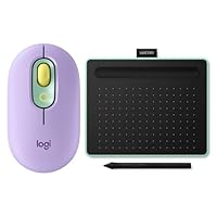 Logitech POP Mouse Wireless con Emoji personalizzabili, Tecnologia SilentTouch, Precisione,...