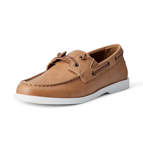 Amazon Essentials Zapatos náuticos Unisex para niños, Arena, 5 niños Grandes