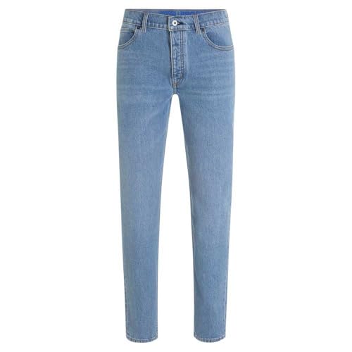 Image of Hugo Men's Jeans Trousers, Light/Pastel Blue 457, 34W x 32L