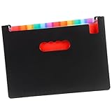 jojofuny Erweiterbarer Fächermappe Dokumentenorganizer aus Robustem Tragbar Leichter...