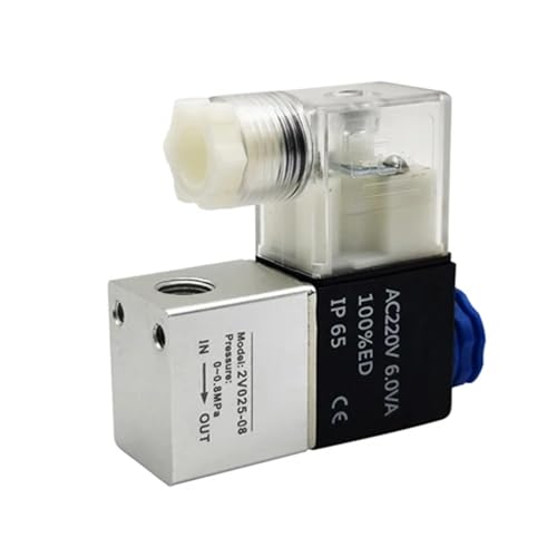 Électrovanne 2V025-08 DC24V pour bloquer l'air comprimé en circuit NC - 2