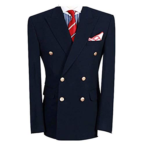 Men's 2 Piece Suits Double Breasted Slim Fit Formal Wedding Prom Tuxedo3