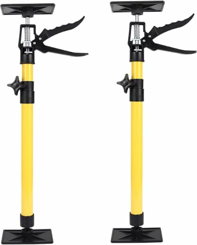 2pcs 突っ張り棒 サポートリフター つっぱり棒 補助 支え棒 斜め 高さ調整 最大耐荷重40kg 傾斜 360° 内装作業向け サポートポール 天井 安定 車 転倒防止 多機能 労力節約 修理用 構築ツール ドア キャビネットの設置に使用 (50cm-