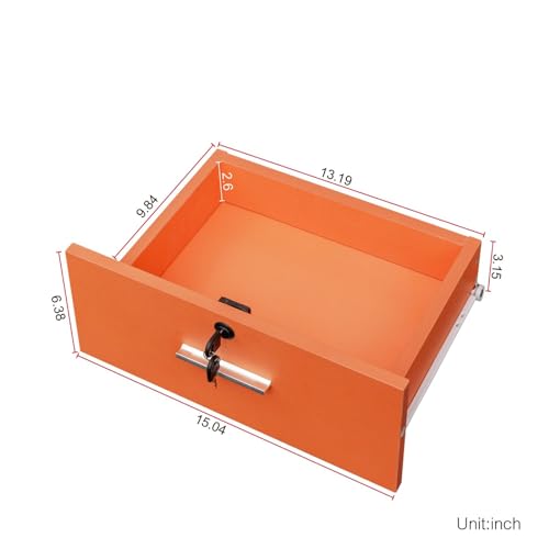 Modern 66.93" Tall Multi-Layer Hair Styling Storage Cabinet, Salon Spa Station with Appliance Holders and Lockable Drawer, Ideal for Salons, Barber Shops, and Home Use, Orange - Image 7
