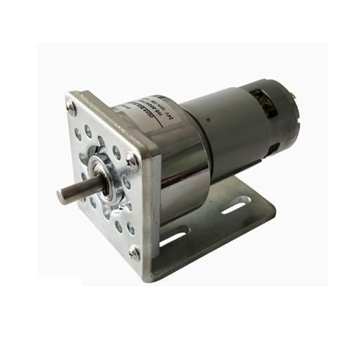12V/24V DC Gear Reduction Motor - High Torque, Adjustable Speed, Forward/Reverse, 9.6W-38W Permanent Magnet Small Motor for Low Speed Applications (500 RPM)