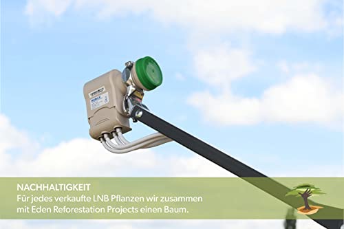 Humax Green Power Quattro LNB für Satellitenempfang mit LTE-Filter
