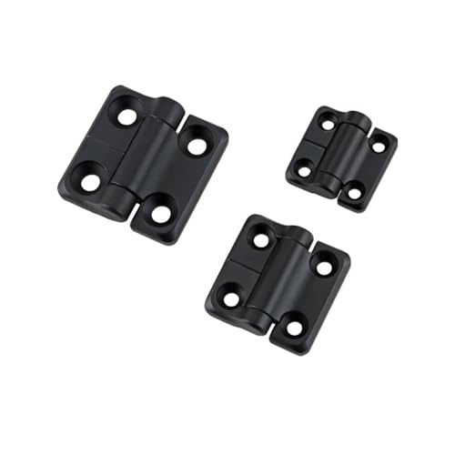 Folding Hinge Black Zinc Alloy Industrial Electrical Equipment and Distribution Box 1Pcs(40mmX40mm)