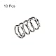 sourcing map 10 Stück Druckfeder 304 Edelstahl Druckfedern Spiralfeder Stahlfeder 10mm Außendurchmesser 1.2mm Drahtdurchmesser 8.25mm Komprimierte Länge 15mm Länge 30N Tragfähigkeit Silber