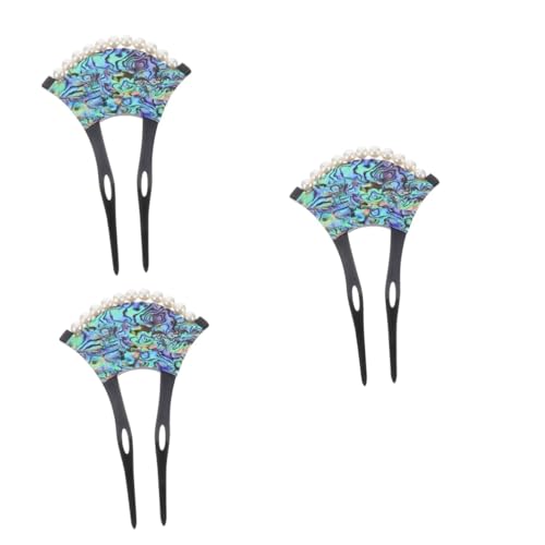 Ipetboom 3pezzi Fermaglio Per U-shape Acrilico Con Design Vintage Accessorio Elegante Per Donne e Ragazze Per Cerimonie e Occasioni Speciali