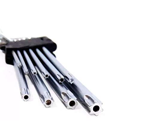 Kit Jogo Chave Torx Longa Com Furo 10 Peças (E)