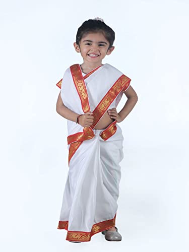 Image of BookMyCostume Bengali Saree Fancy Dress Costume 4-5 years
