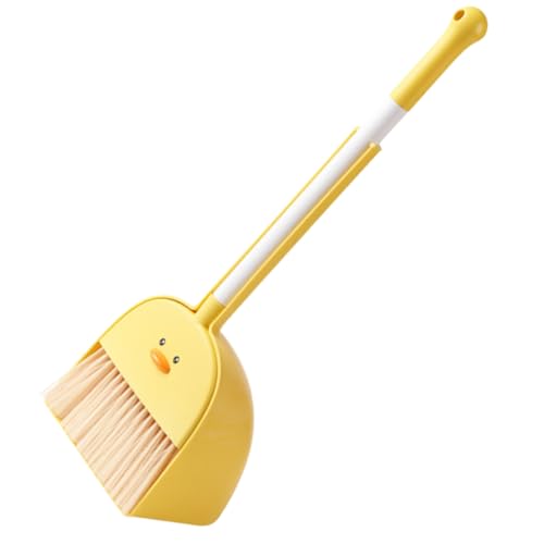 ELAYARD Mini Besen und Kehrschaufel Set Kleines Cartoon Reinigungsset Sicher und Langlebig Leicht zu Handhaben als Hausarbeitshelfer für Mädchen und Jungen Kompakt und Platzsparend