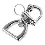 Toddmomy セーリング用 ャックル D型 バウ ねじシャックル ステンレス製 錆びない 多機能 吊り 牽引 連結金具