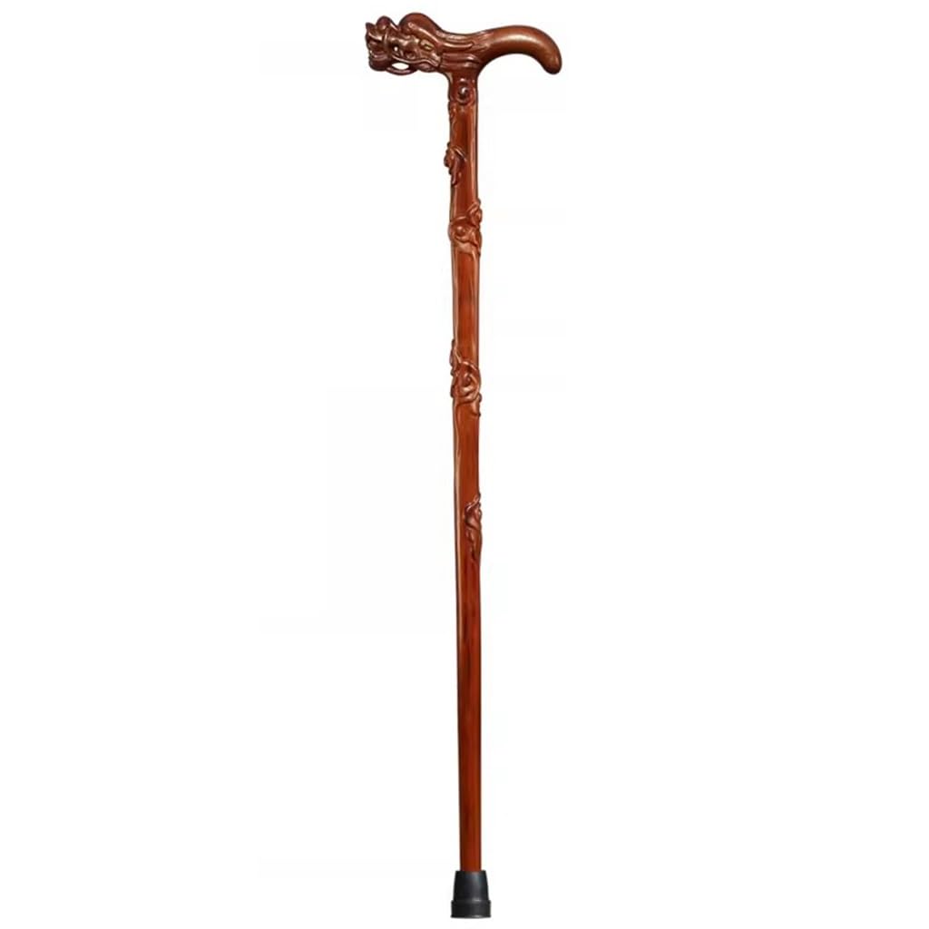 laska, Drewniana kula ortopedyczna z opaską na nadgarstek dla osób niepełnosprawnych, antypoślizgowa, o udźwigu(A,82Cm(Use Height 156 160Cm))